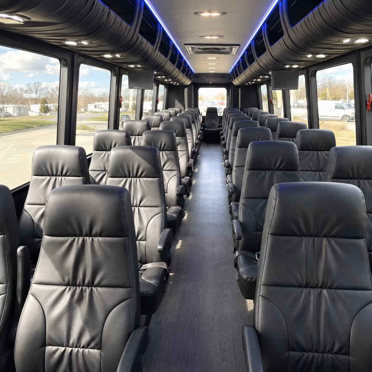 can i book a one way a round trip or a multi day package for a bus rental in lakeland