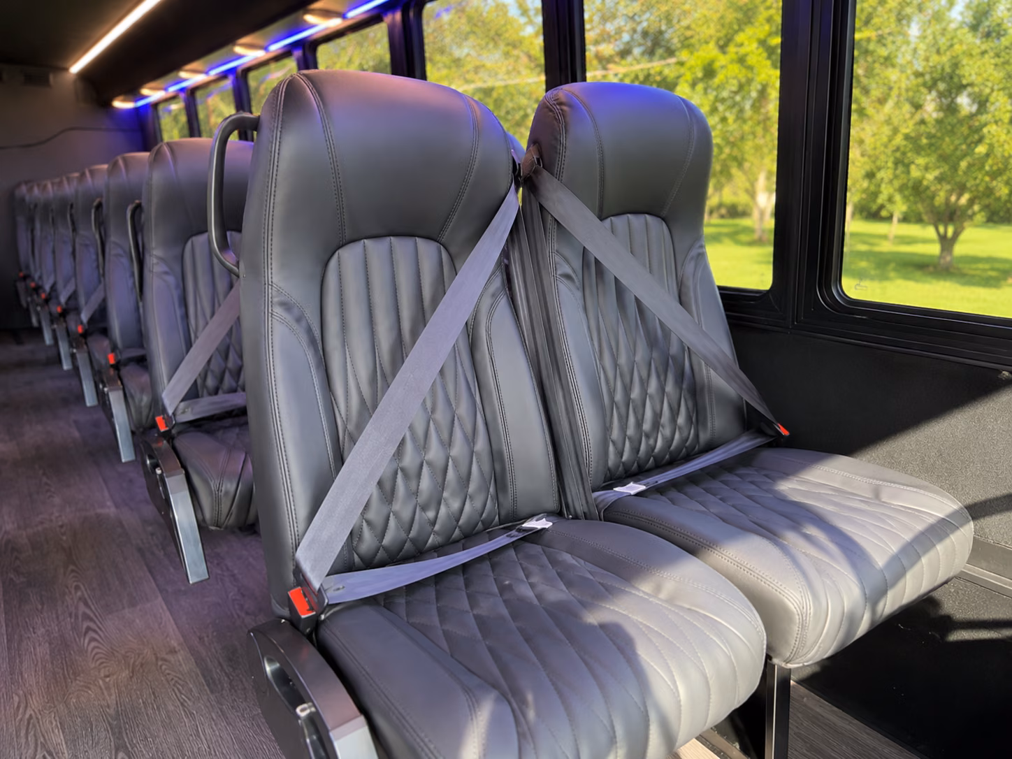 lakeland 18 passenger minibus interior