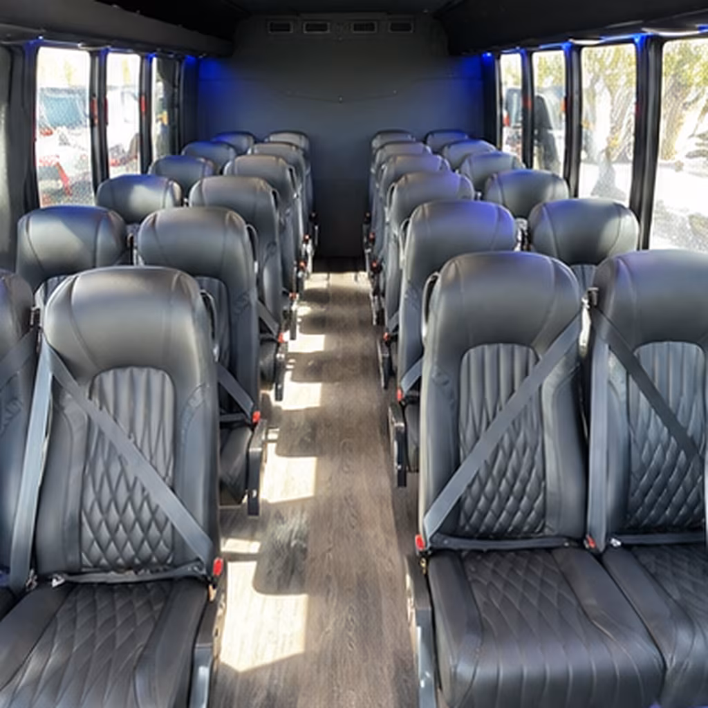 lakeland 28 passenger minibus inside