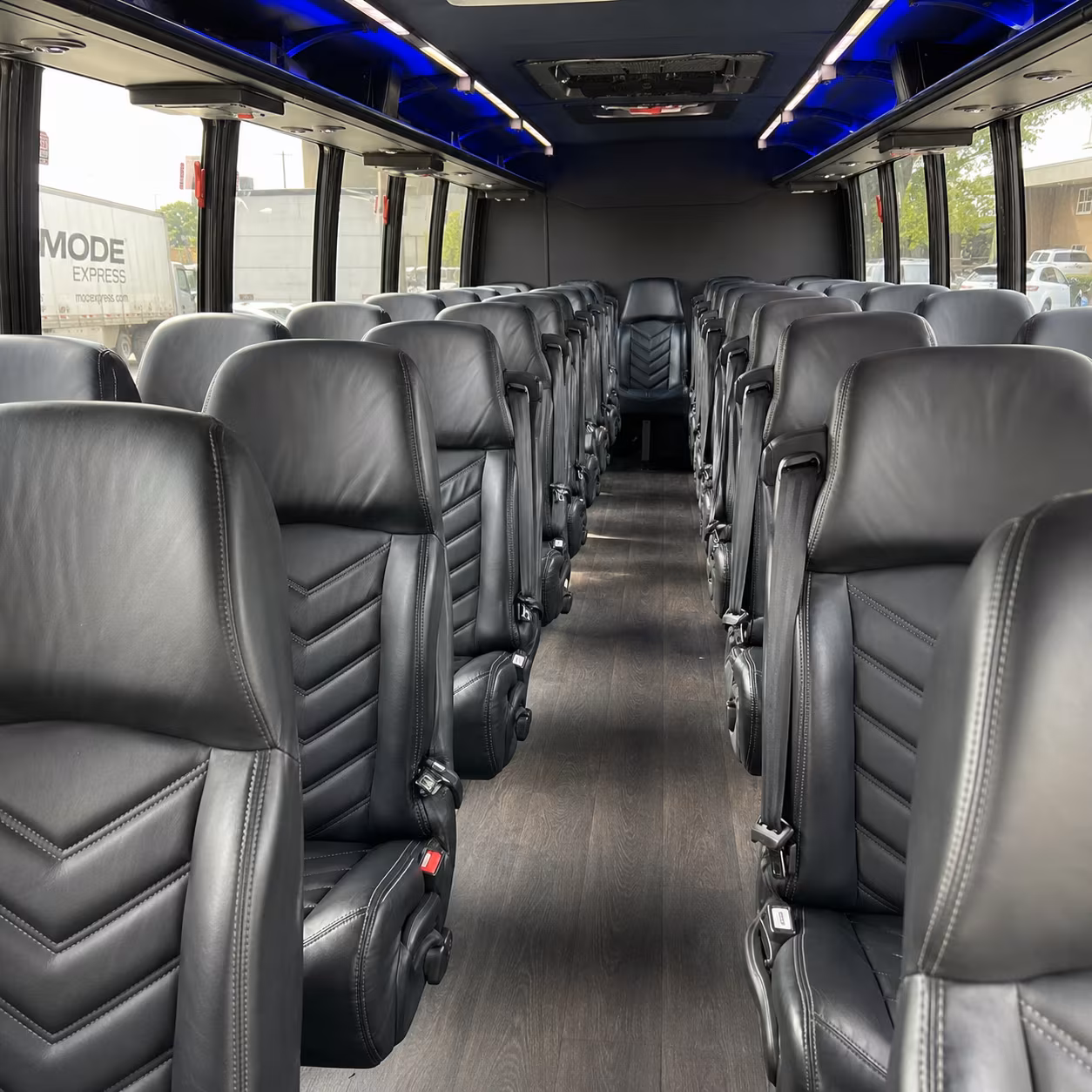 lakeland 28 passenger minibus interior