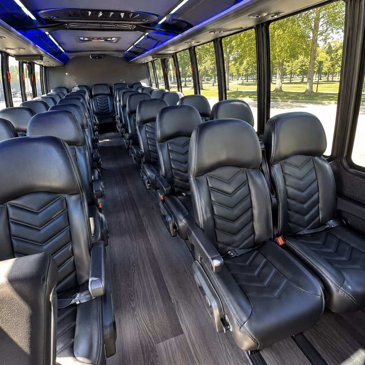 lakeland 30 passenger minibus inside